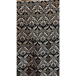 Alex Marie Womens Black Gold Vintage Metallic Lined Brocade Pencil Skirt Size 4